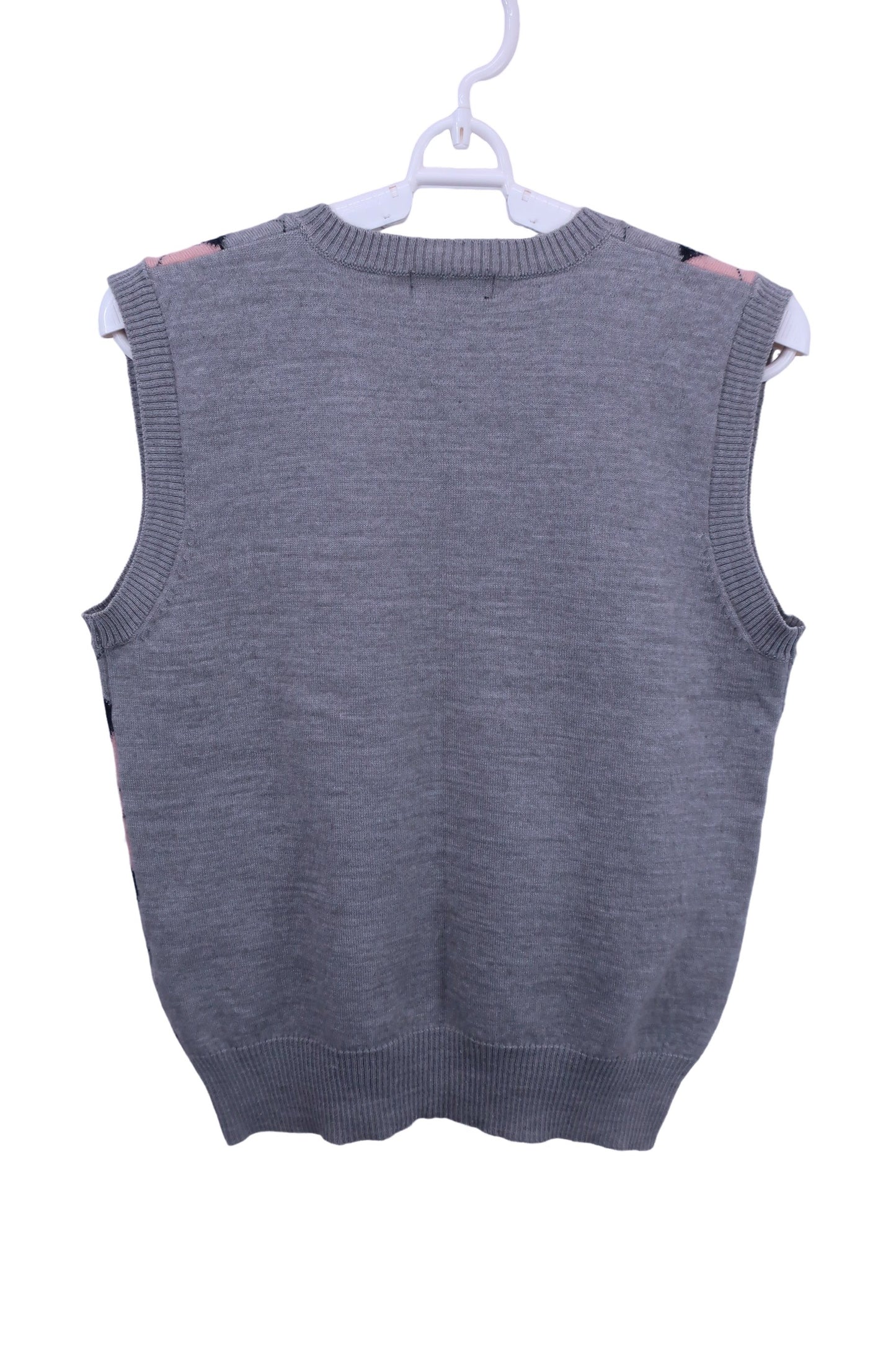 Tour Division ニットベスト グレーアーガイル柄 レディース M B