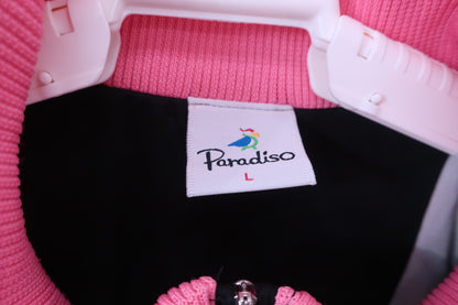 PARADISO(パラディーゾ) 中綿フルジップワンピース 黒ピンク レディース L A