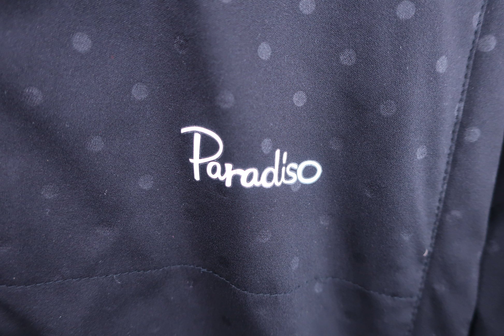 PARADISO(パラディーゾ) 中綿フルジップワンピース 黒ピンク レディース L A