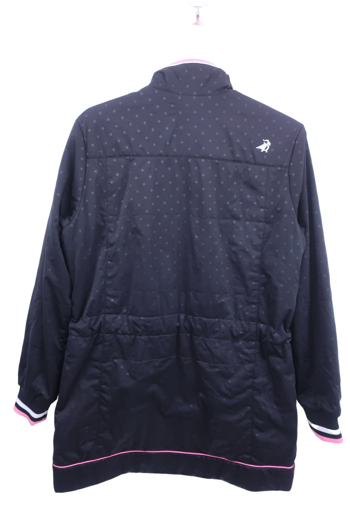 PARADISO(パラディーゾ) 中綿フルジップワンピース 黒ピンク レディース L A