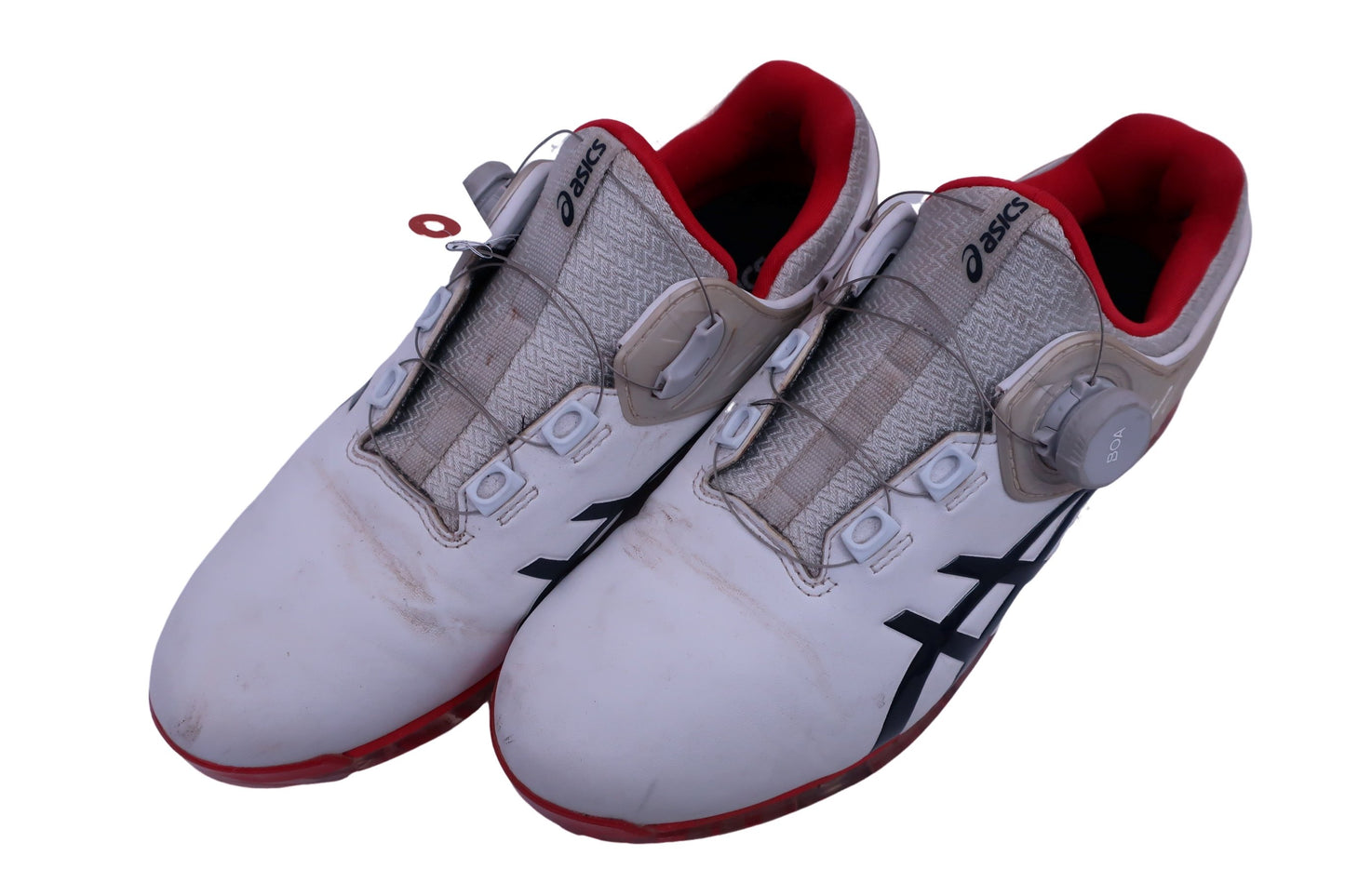 ASICS(アシックス) ダイヤル式ゴルフシューズ 白黒 メンズ 25.5cm 1111A180 B