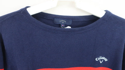 Callaway(キャロウェイ) セーター ネイビー赤ボーダー レディース M 241-8260804 B