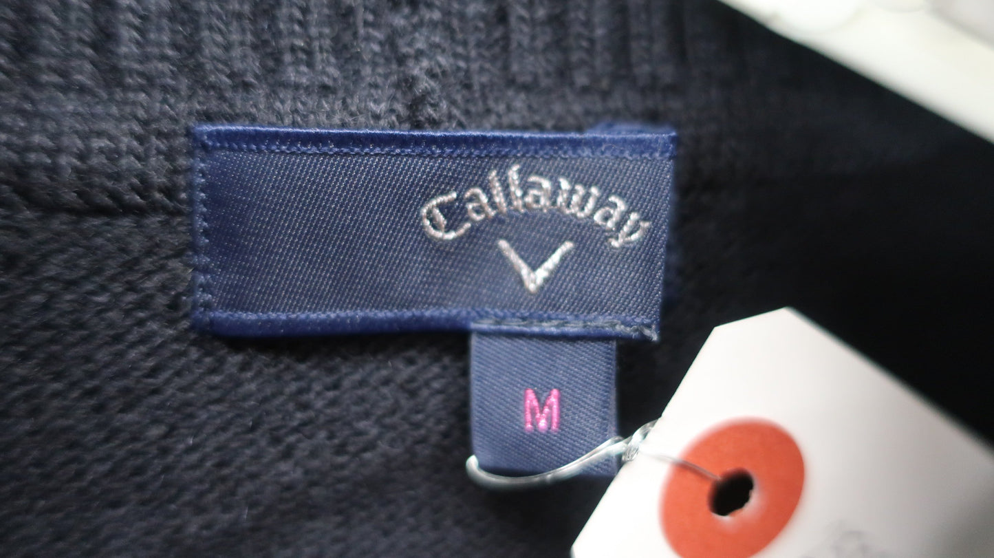 Callaway(キャロウェイ) ノースリーブニットワンピース 黒白 レディース M C22219202 A