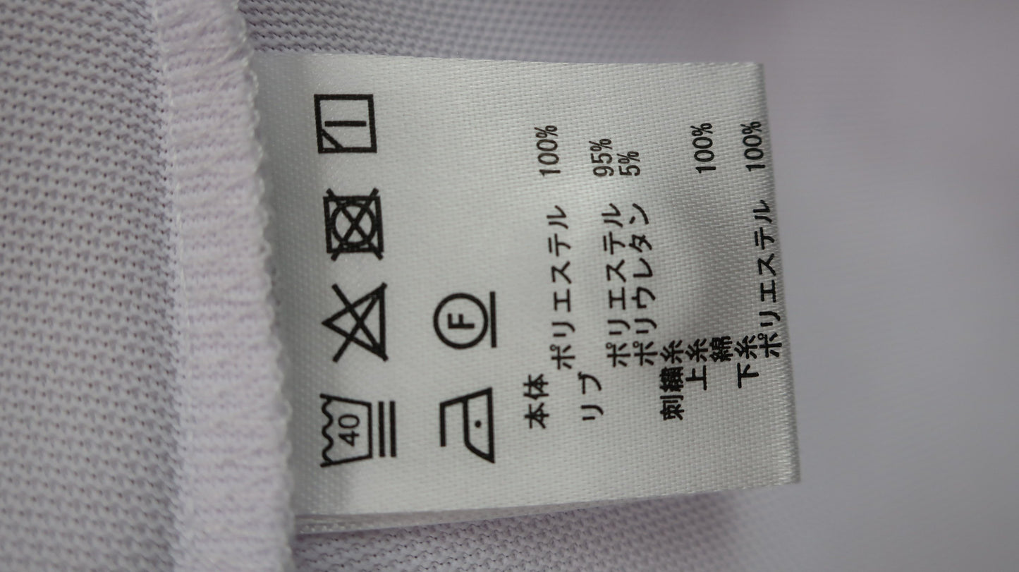 FILA GOLF(フィラゴルフ) ポロシャツ 白ネイビー総柄 レディース L A