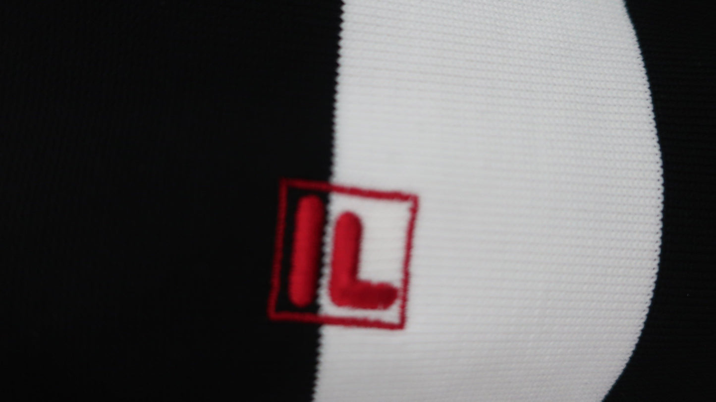FILA GOLF(フィラゴルフ) ポロシャツ 白黒ボーダー レディース L A