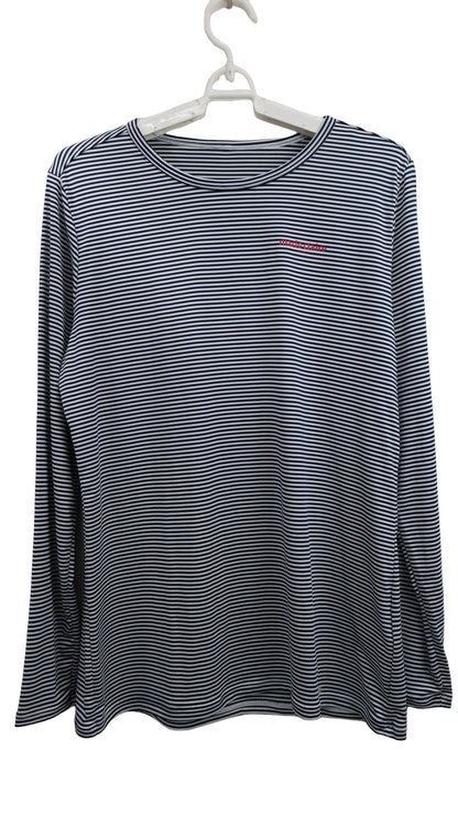 marie claire sport(マリ・クレール・スポーツ) アンダーシャツ 白ネイビーボーダー レディース LL A