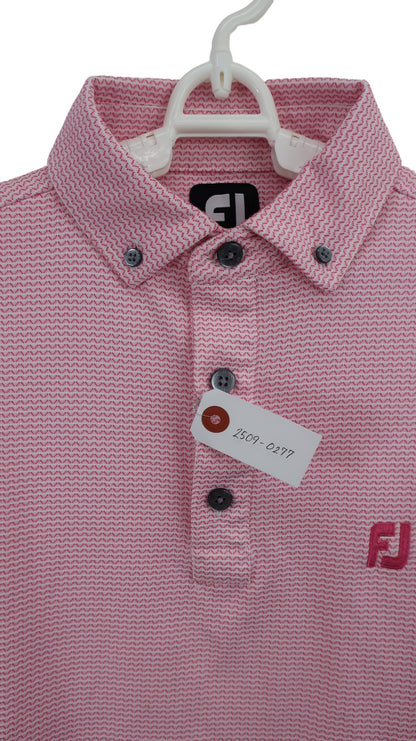 FOOTJOY(フットジョイ) 長袖ポロシャツ ピンク総柄 メンズ M B