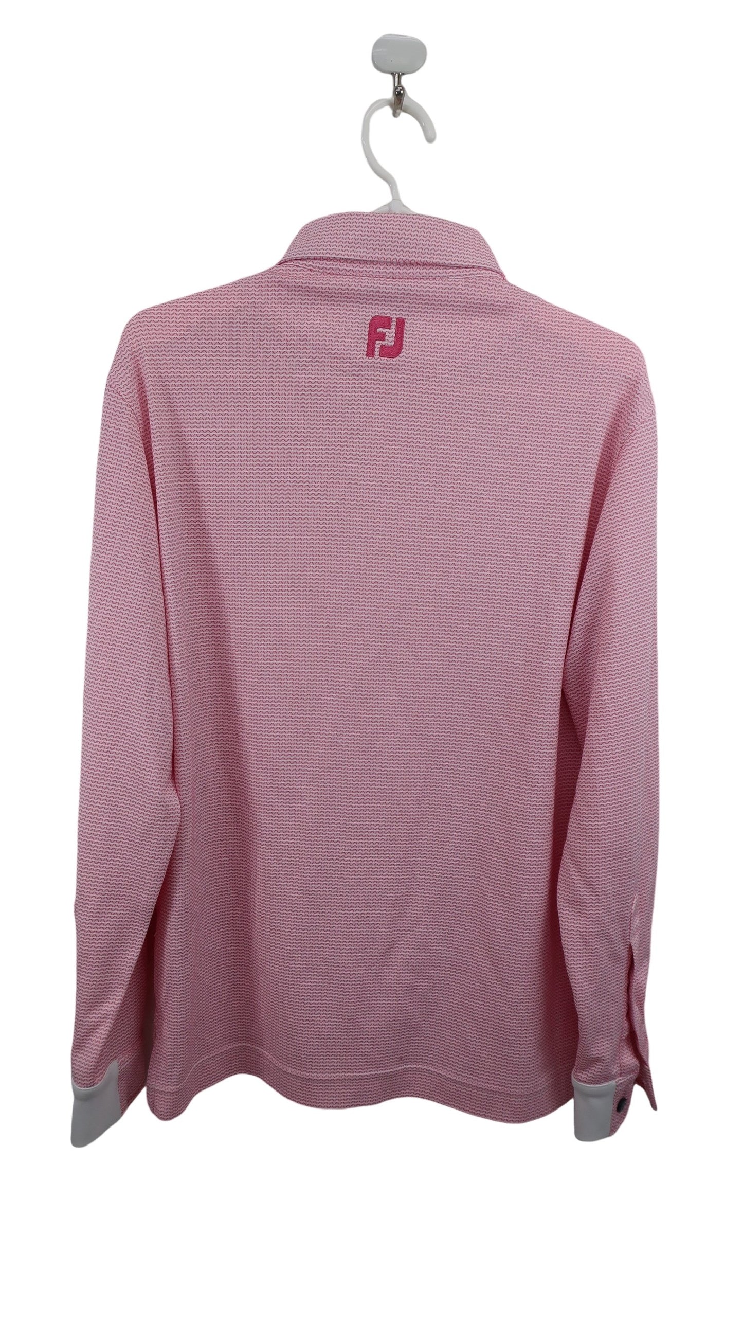 FOOTJOY(フットジョイ) 長袖ポロシャツ ピンク総柄 メンズ M B