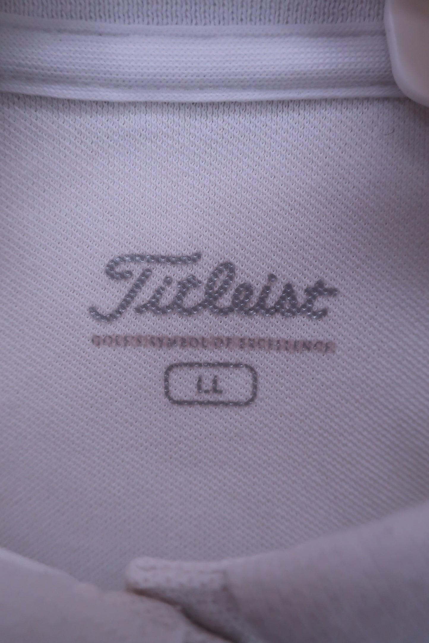 Titleist(タイトリスト) ノースリーブポロシャツ 白ネイビー レディース LL B