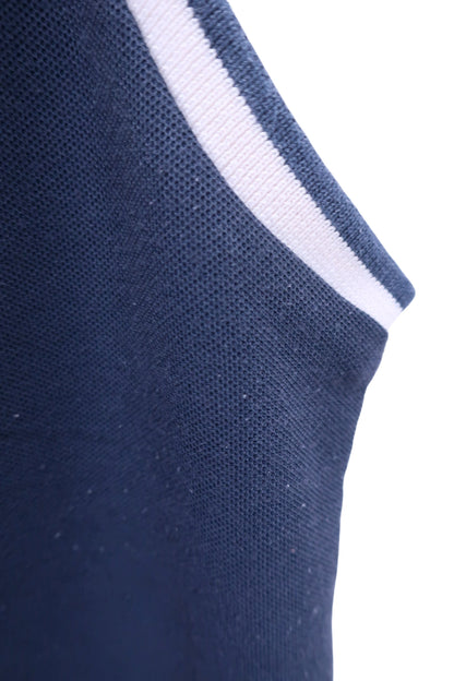 Titleist(タイトリスト) ノースリーブポロシャツ 白ネイビー レディース LL B