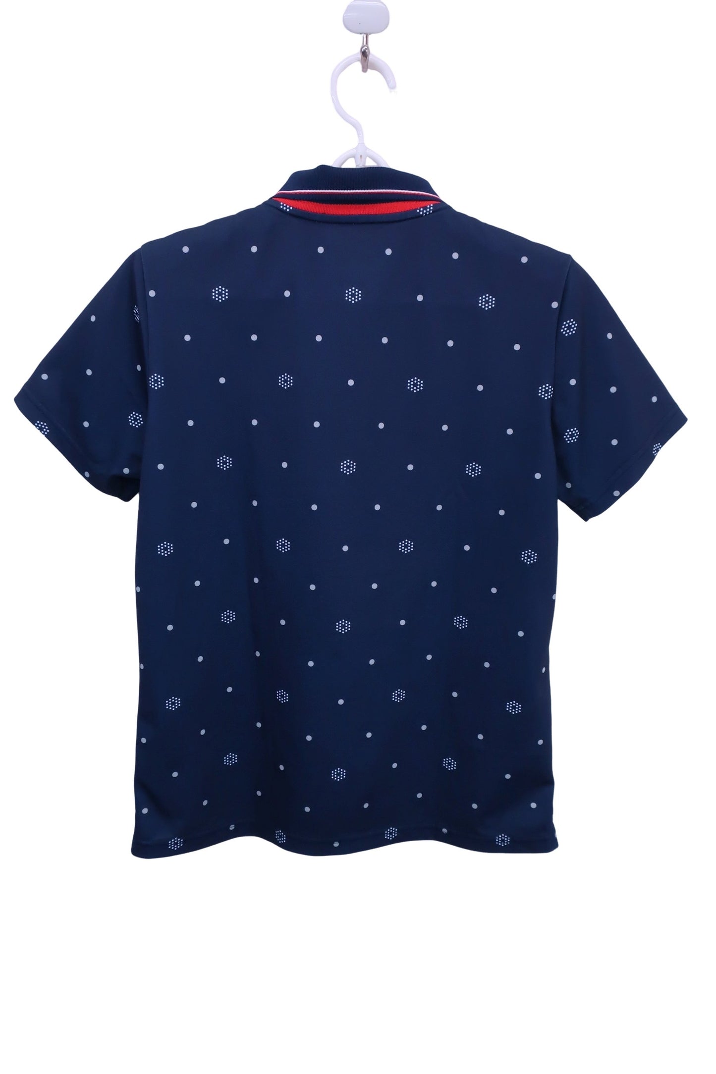 PUMA GOLF(プーマゴルフ) ポロシャツ ネイビー白ドット柄 レディース XL B