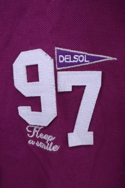DELSOL(デルソル) ポロシャツ 紫 レディース L B