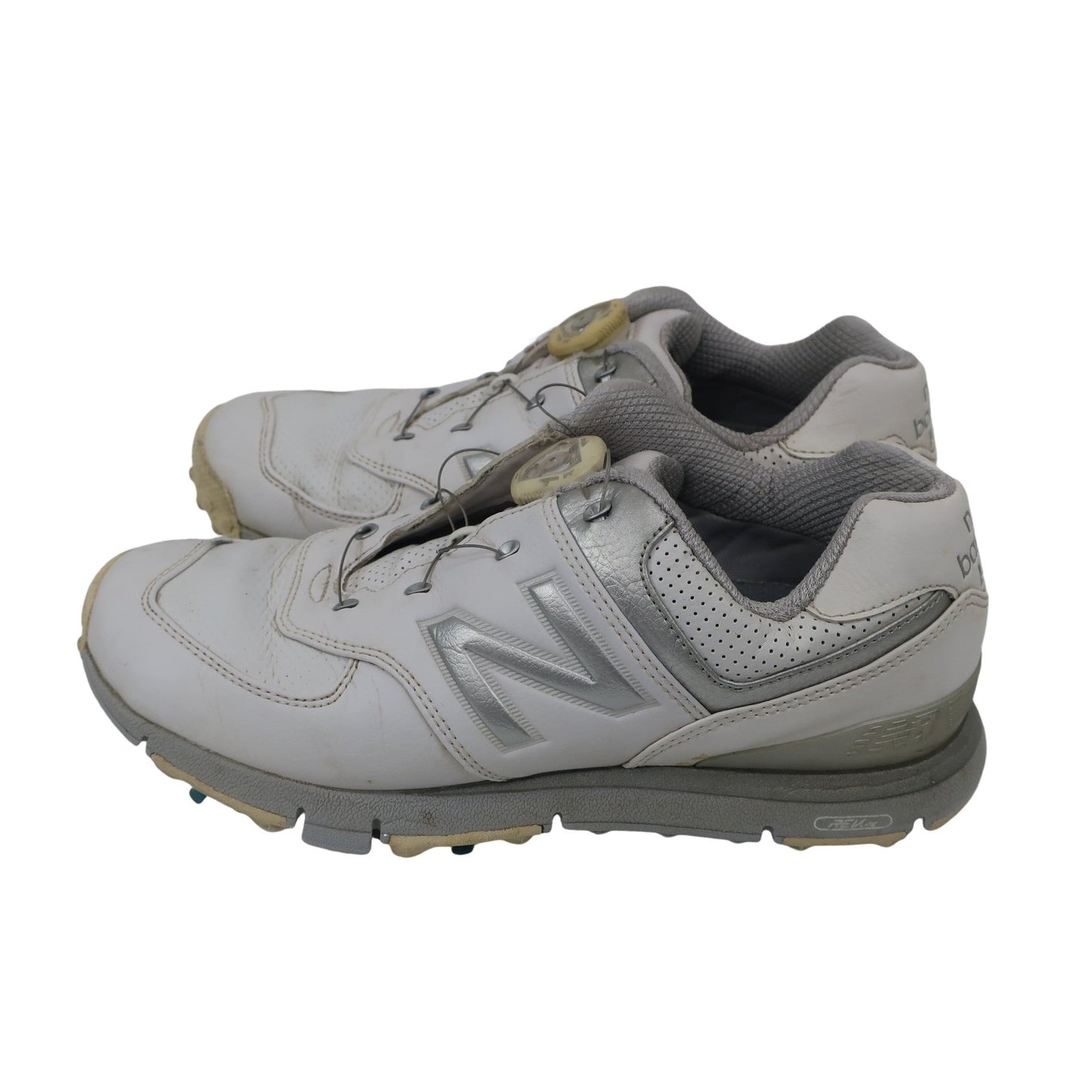 New Balance golf(ニューバランスゴルフ) ダイヤル式ゴルフシューズ 白シルバー レディース 24.0cm DWGB574WS B