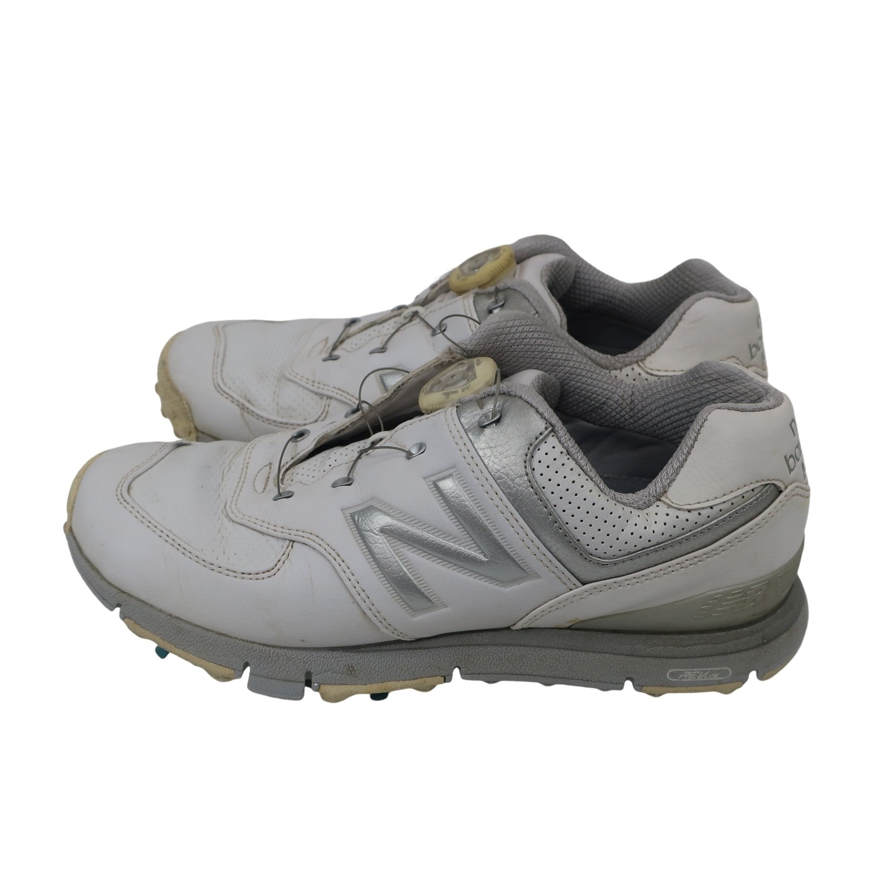 New Balance golf(ニューバランスゴルフ) ダイヤル式ゴルフシューズ 白シルバー レディース 24.0cm DWGB574WS B