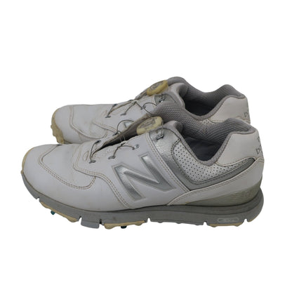 New Balance golf(ニューバランスゴルフ) ダイヤル式ゴルフシューズ 白シルバー レディース 24.0cm DWGB574WS B