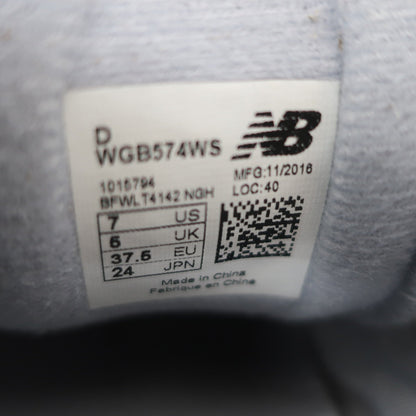 New Balance golf(ニューバランスゴルフ) ダイヤル式ゴルフシューズ 白シルバー レディース 24.0cm DWGB574WS B