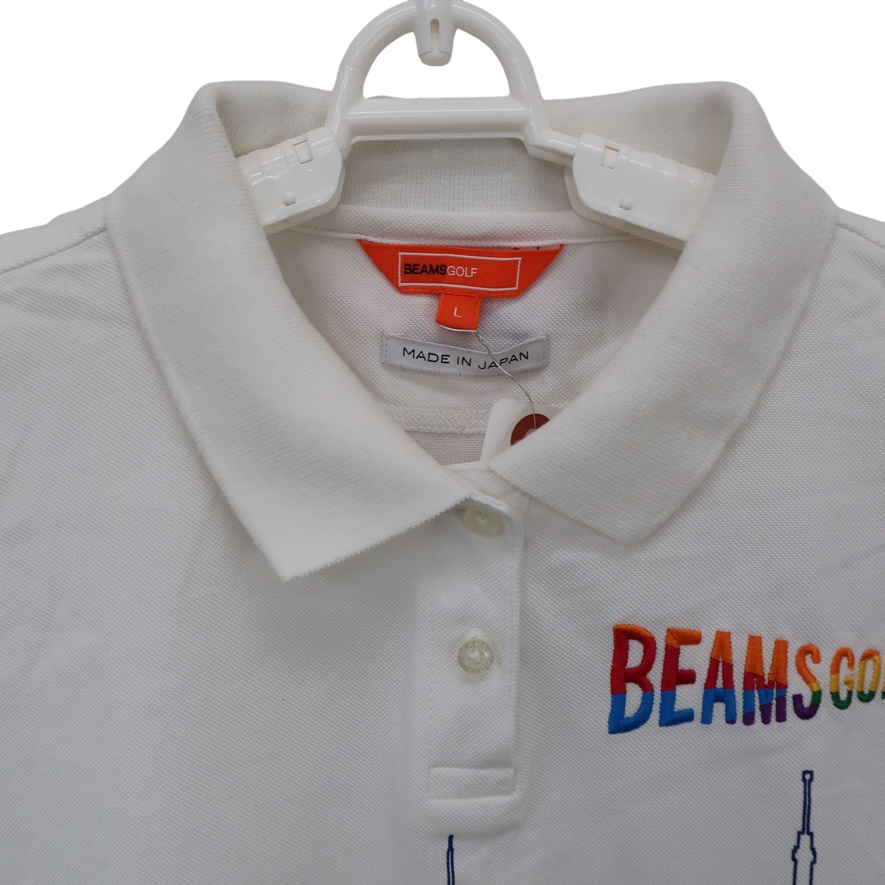 BEAMS GOLF(ビームスゴルフ) ポロシャツ 白 レディース L B