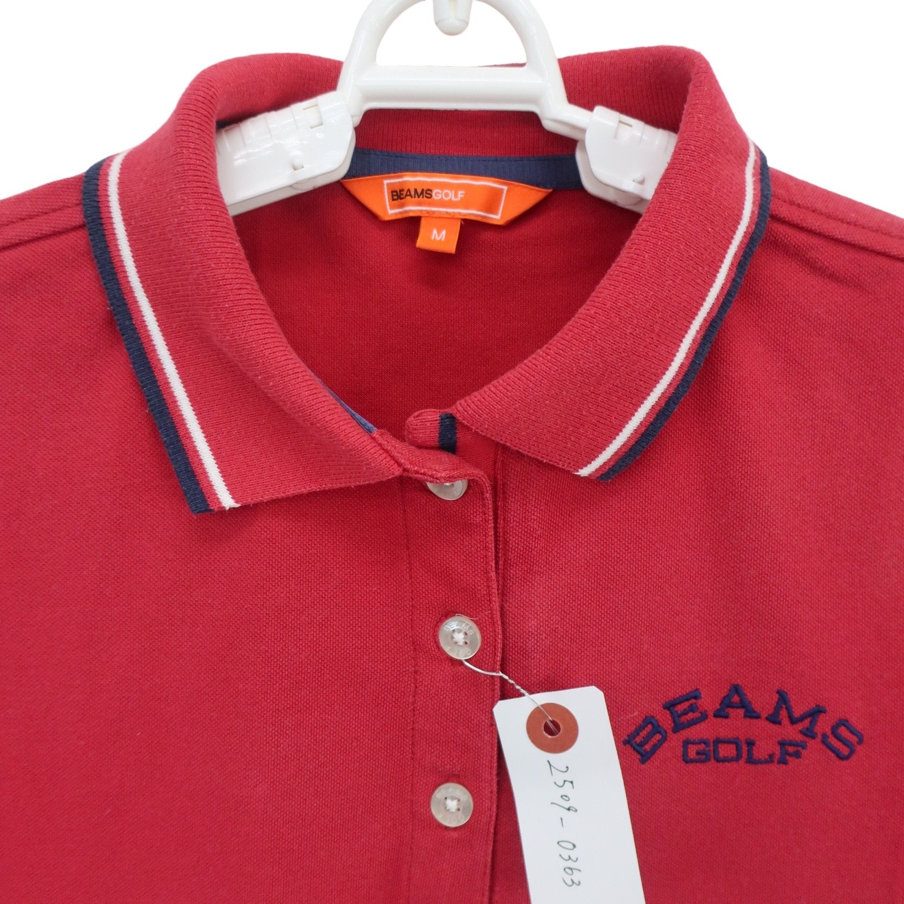 BEAMS GOLF(ビームスゴルフ) ポロシャツ 赤 メンズ M B