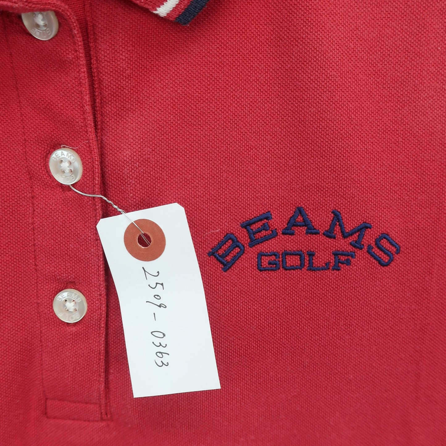 BEAMS GOLF(ビームスゴルフ) ポロシャツ 赤 メンズ M B