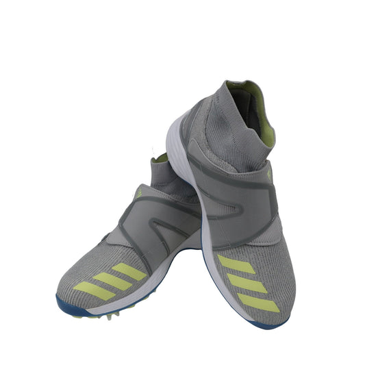 adidas(アディダス) ダイヤル式ゴルフシューズ グレーイエロー レディース 24.5cm ZG21 MOTION BOA S