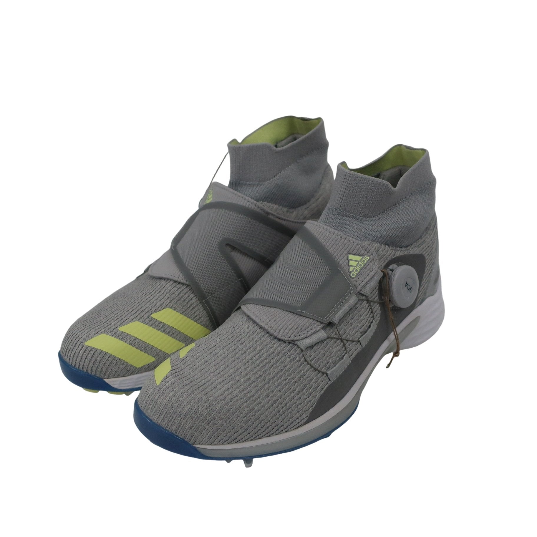 adidas(アディダス) ダイヤル式ゴルフシューズ グレーイエロー レディース 24.5cm ZG21 MOTION BOA S