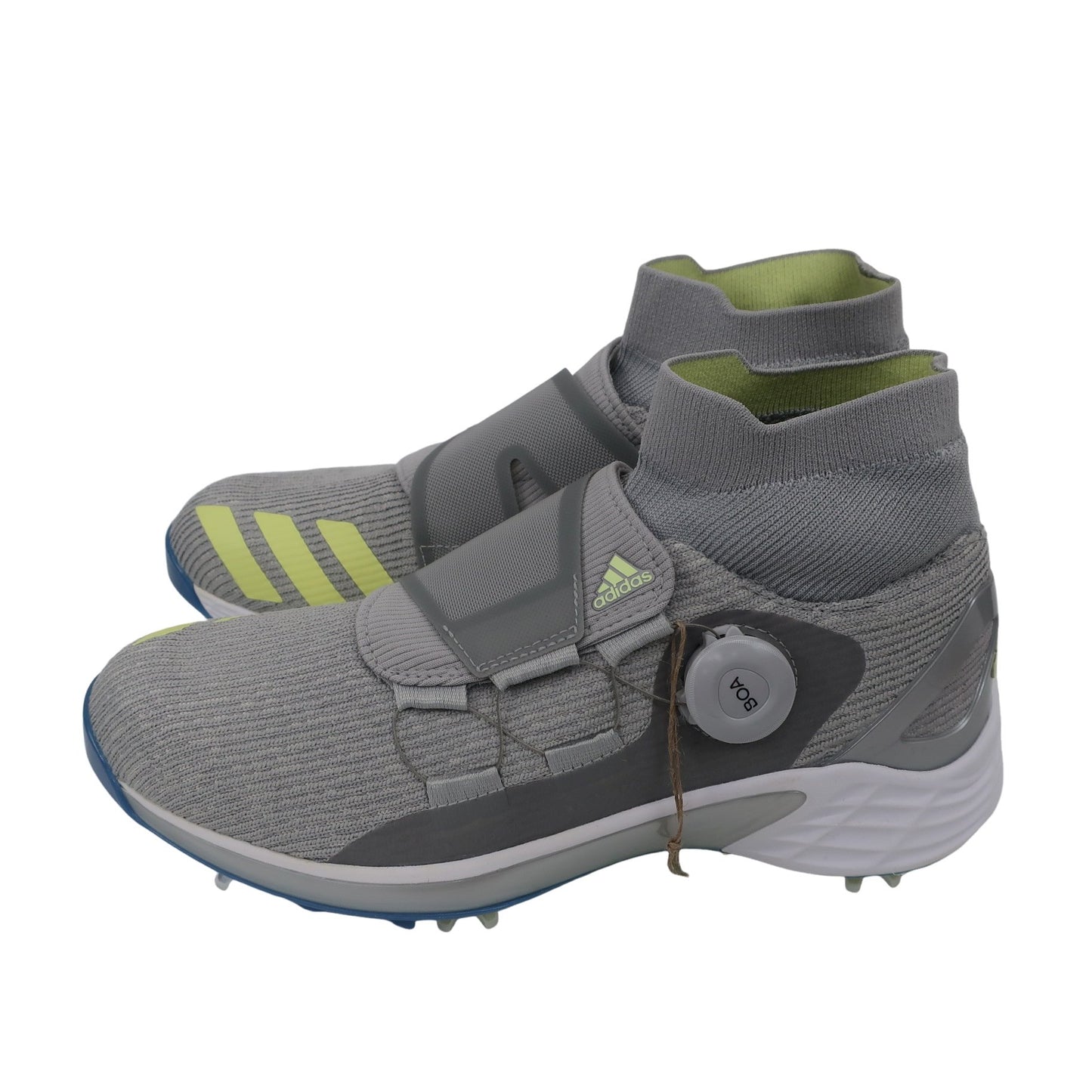 adidas(アディダス) ダイヤル式ゴルフシューズ グレーイエロー レディース 24.5cm ZG21 MOTION BOA S