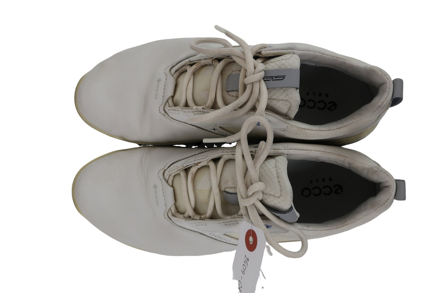 ecco(エコー) ゴルフシューズ 白グレー レディース 26(23.0cm) B