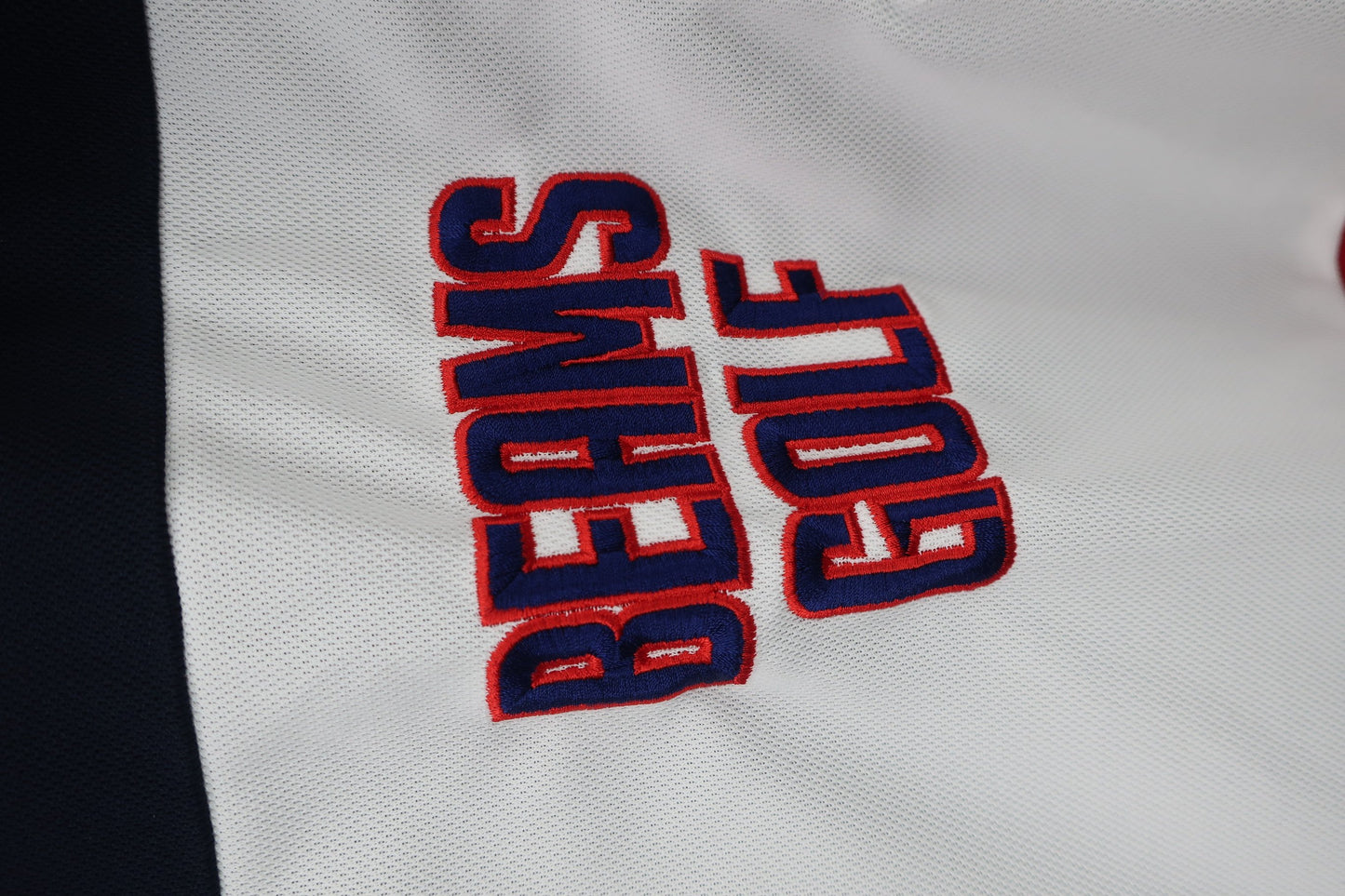 BEAMS GOLF(ビームスゴルフ) ポロシャツ ネイビー白赤 レディース M A