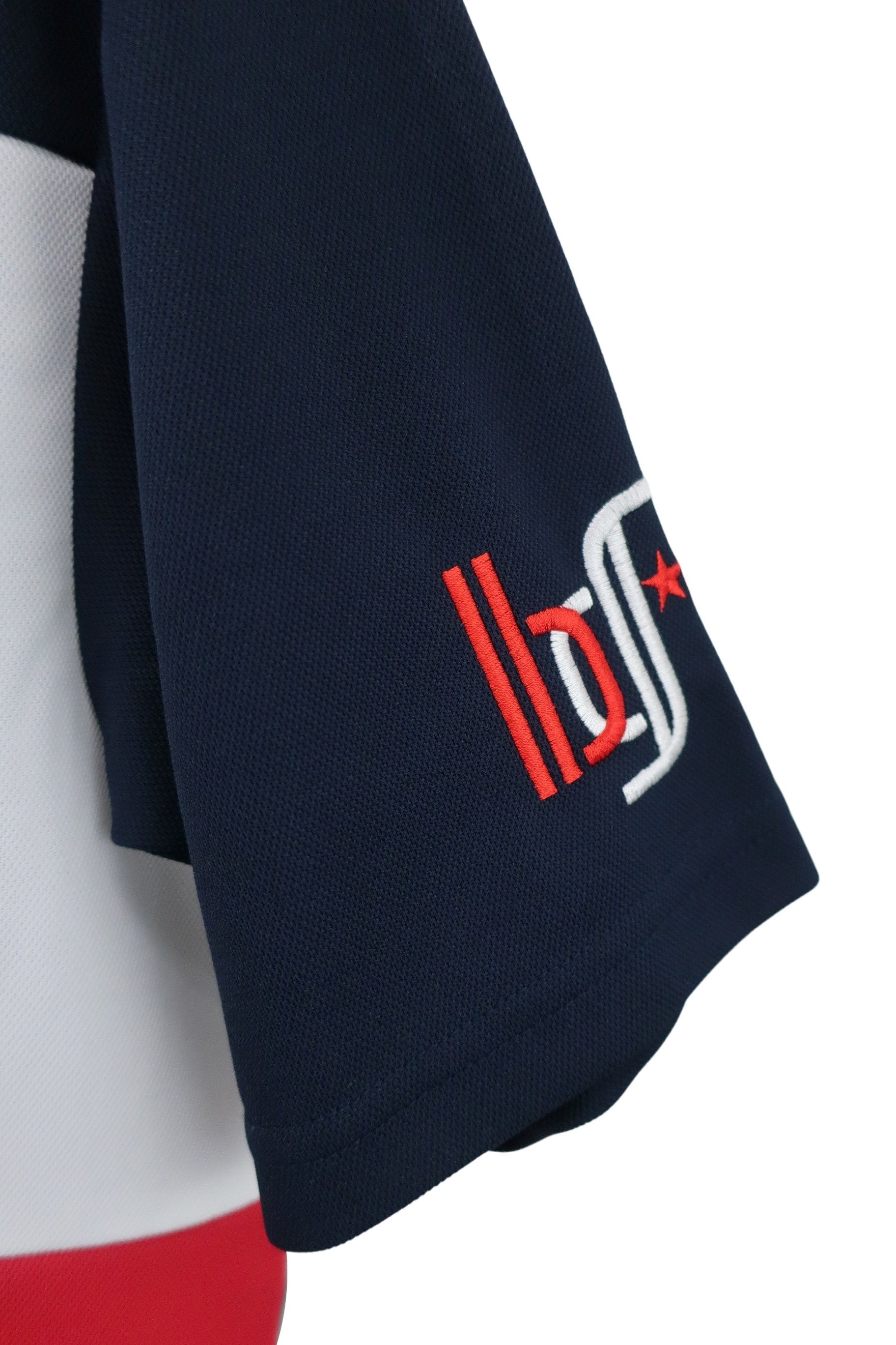 BEAMS GOLF(ビームスゴルフ) ポロシャツ ネイビー白赤 レディース M A