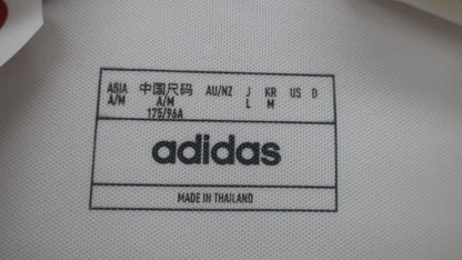 adidas(アディダス) ポロシャツ 白グレー総柄 メンズ L A