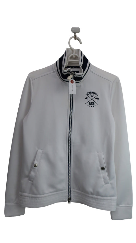 Callaway(キャロウェイ) ブルゾン 白ネイビー レディース L 241-158845 A