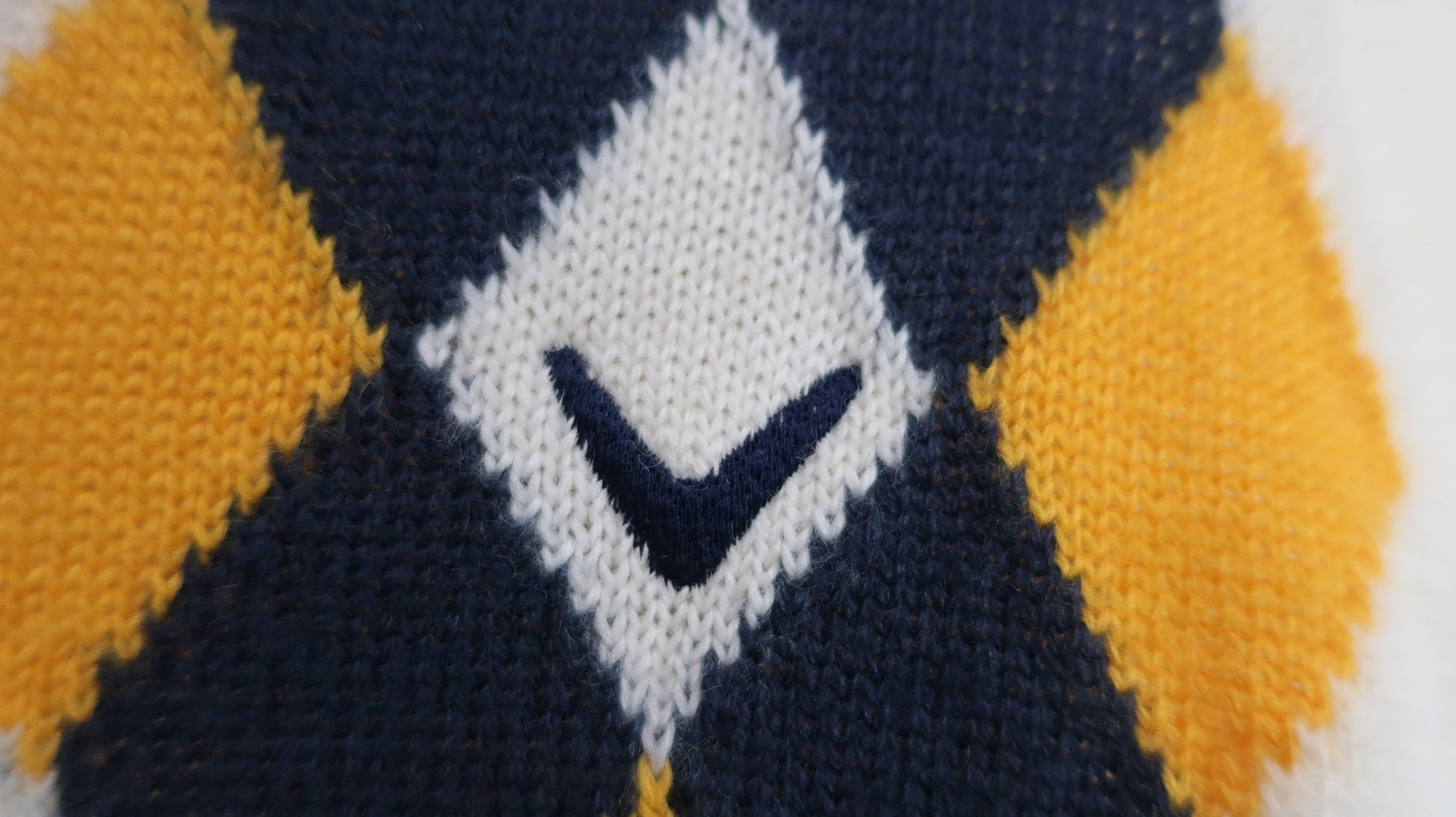 Callaway(キャロウェイ) ニットベスト クリームアーガイル柄 レディース M 241-261835 A