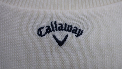 Callaway(キャロウェイ) ニットベスト クリームアーガイル柄 レディース M 241-261835 A