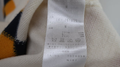 Callaway(キャロウェイ) ニットベスト クリームアーガイル柄 レディース M 241-261835 A