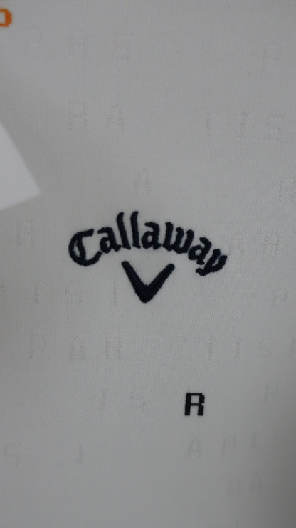 Callaway(キャロウェイ) 長袖ポロシャツ 白文字柄 レディース L 241-8256801 A