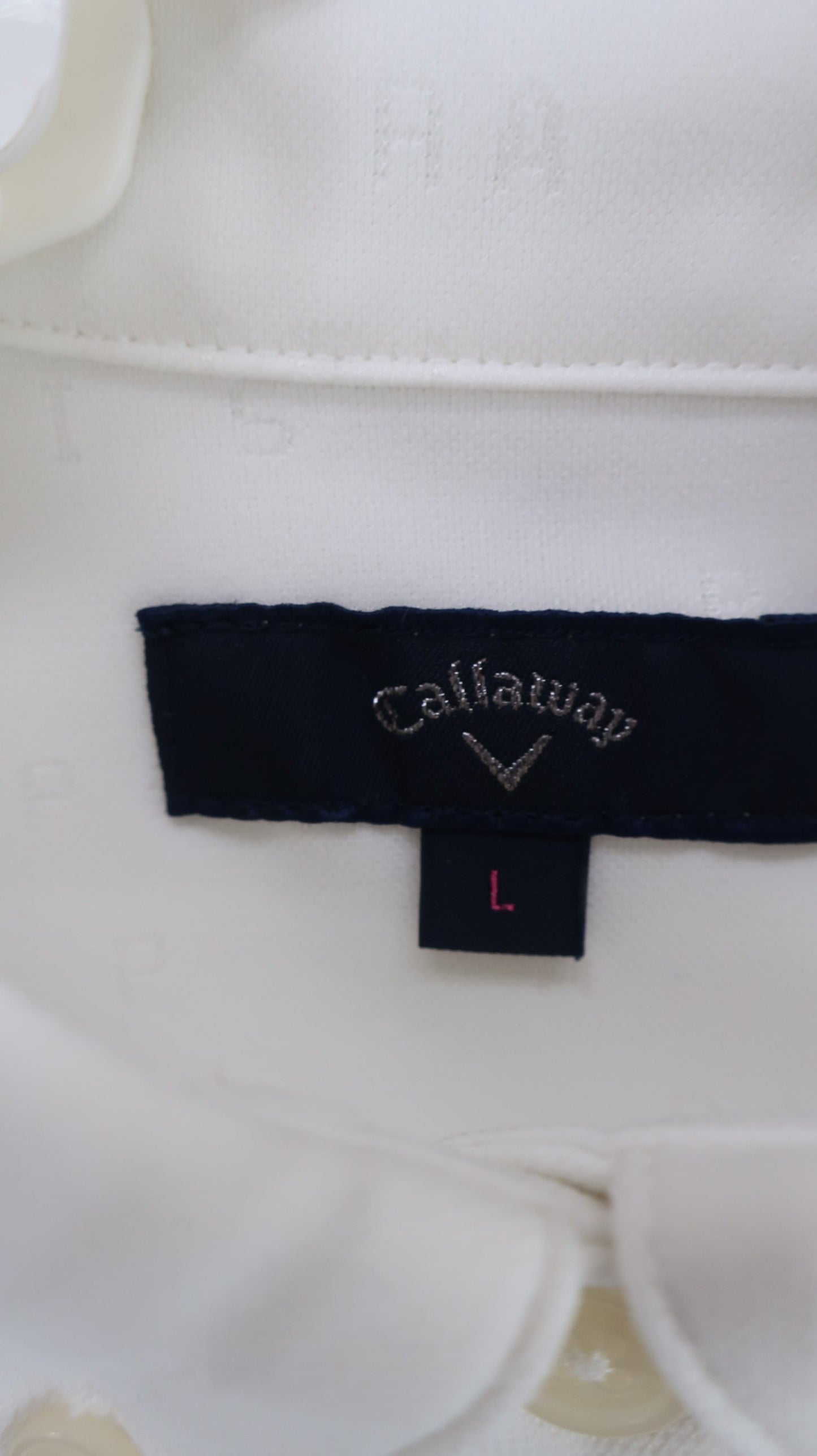 Callaway(キャロウェイ) 長袖ポロシャツ 白文字柄 レディース L 241-8256801 A