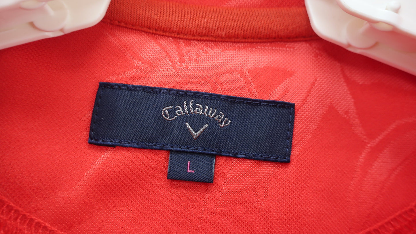 Callaway(キャロウェイ) フレアポロシャツ 赤 レディース L 241-0134822 A