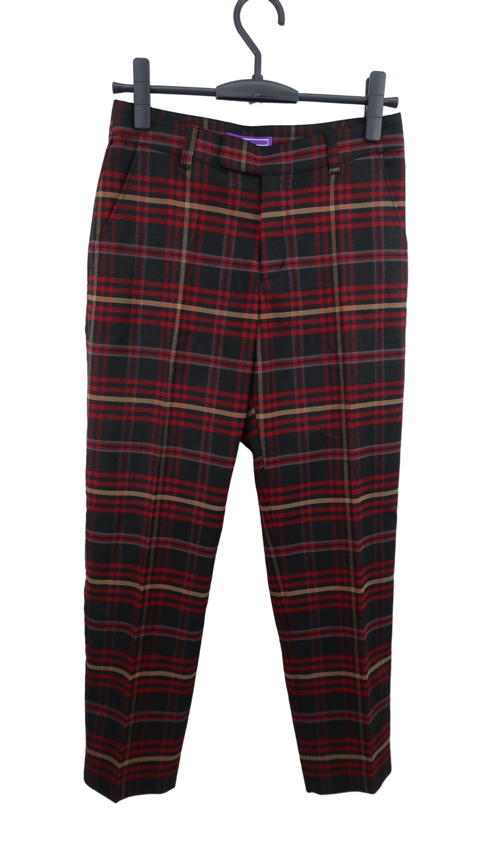 BEAMS GOLF(ビームスゴルフ) パンツ 赤チェック レディース M B