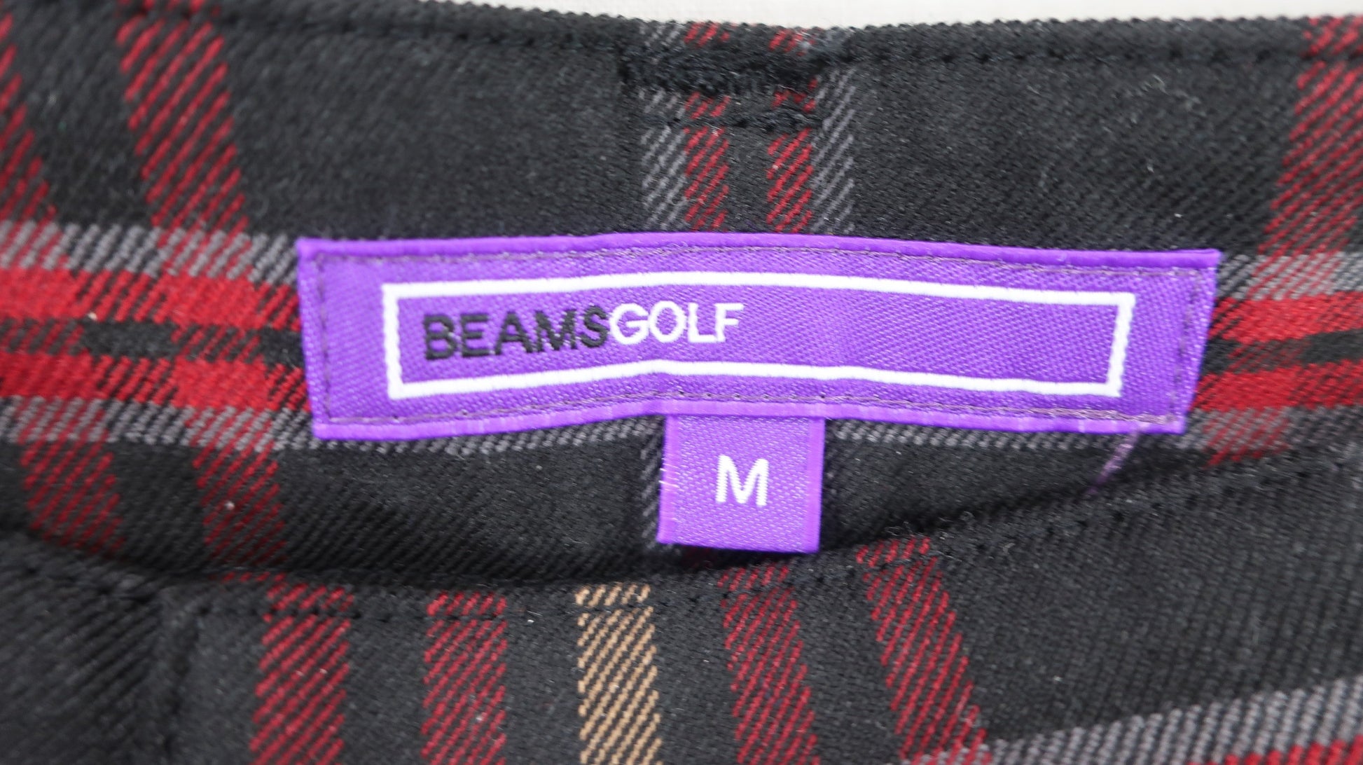 BEAMS GOLF(ビームスゴルフ) パンツ 赤チェック レディース M B