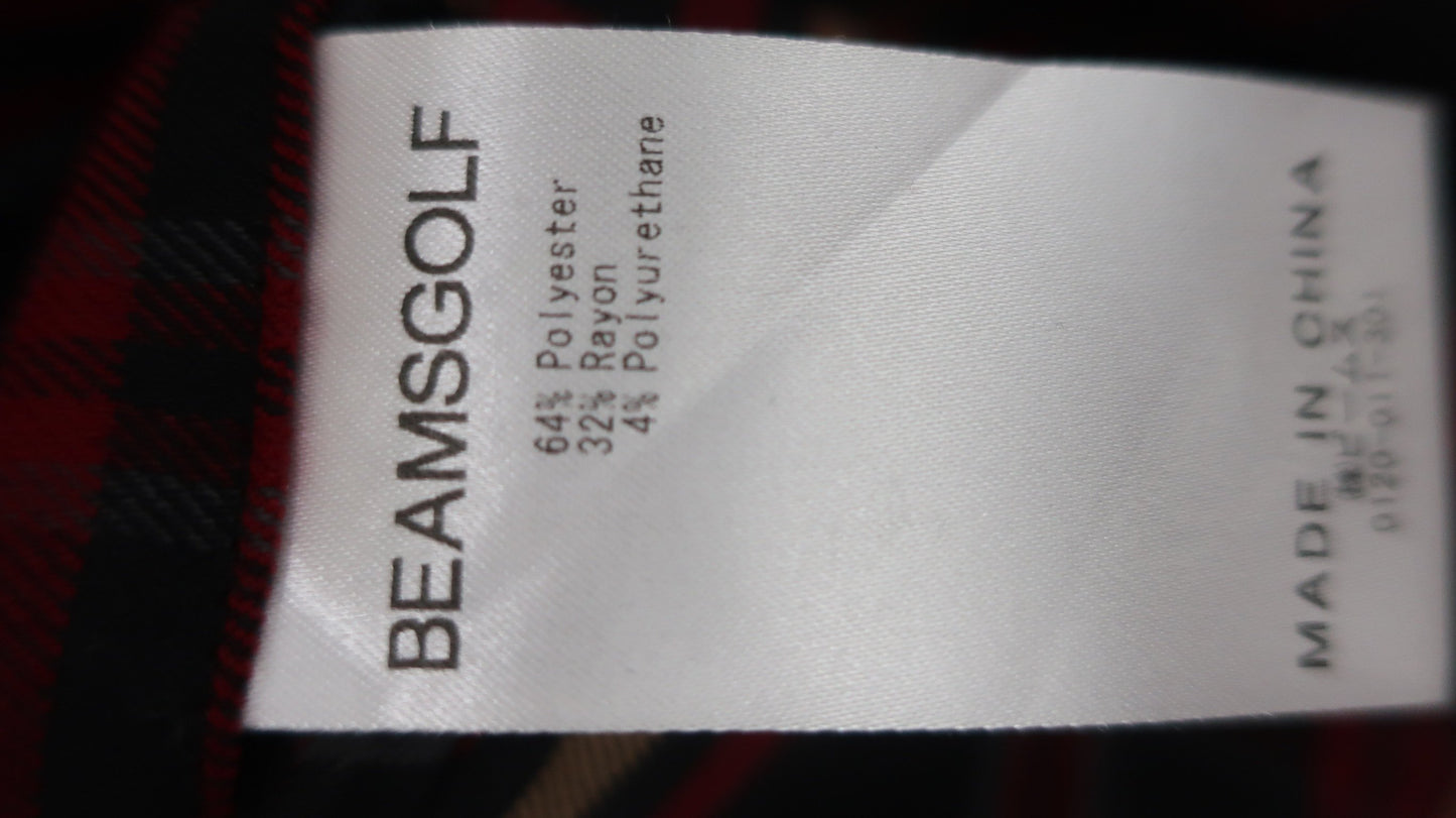 BEAMS GOLF(ビームスゴルフ) パンツ 赤チェック レディース M B