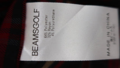 BEAMS GOLF(ビームスゴルフ) パンツ 赤チェック レディース M B