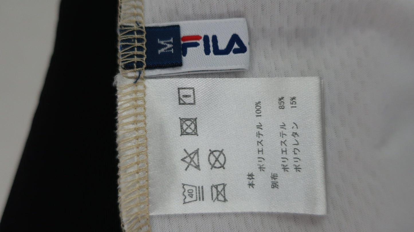 FILA GOLF(フィラゴルフ) ポロシャツ ベージュロゴ柄 レディース M A
