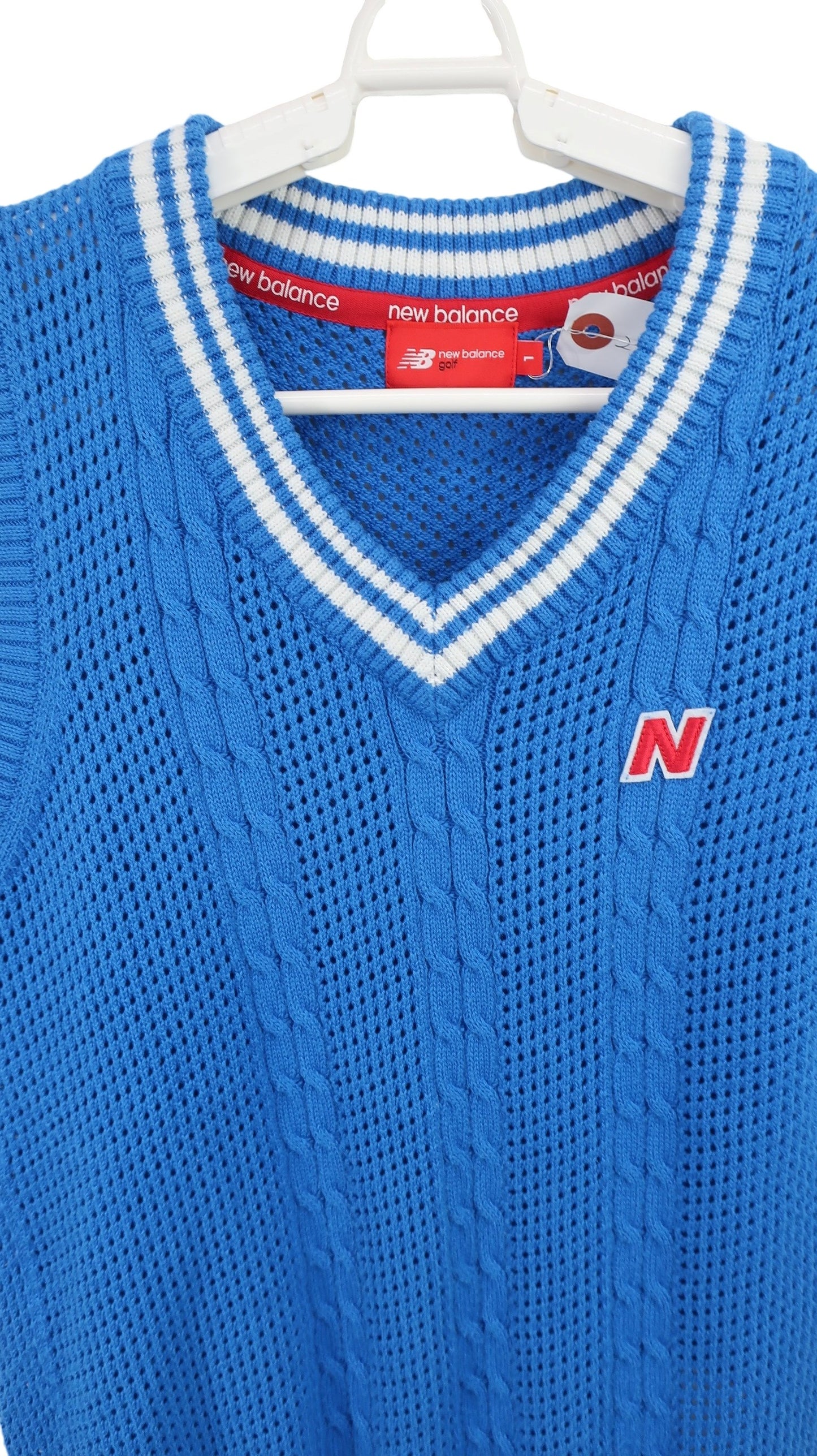 New Balance golf(ニューバランスゴルフ) サマーニットベスト 青 レディース 1 012-8173501 A