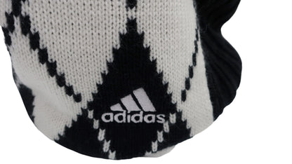 adidas(アディダス) ニットネックウォーマー 黒白総柄 レディース フリーサイズ A