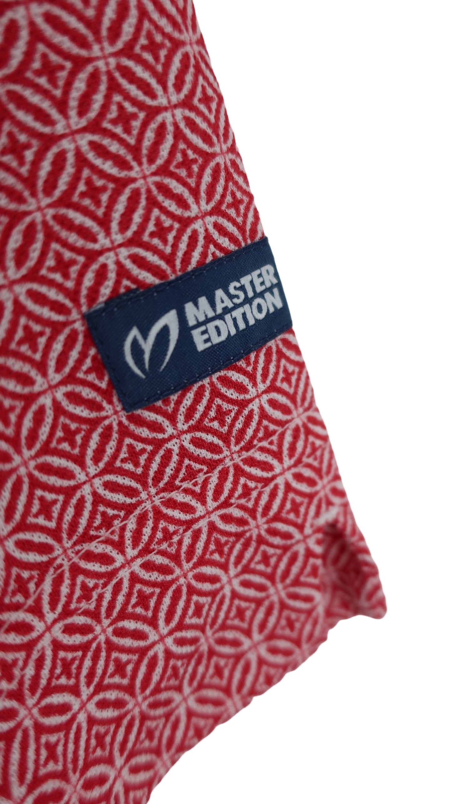 MASTER BUNNY EDITION(マスターバニーエディション) ポロシャツ 赤総柄 メンズ 4 158-7160507 A