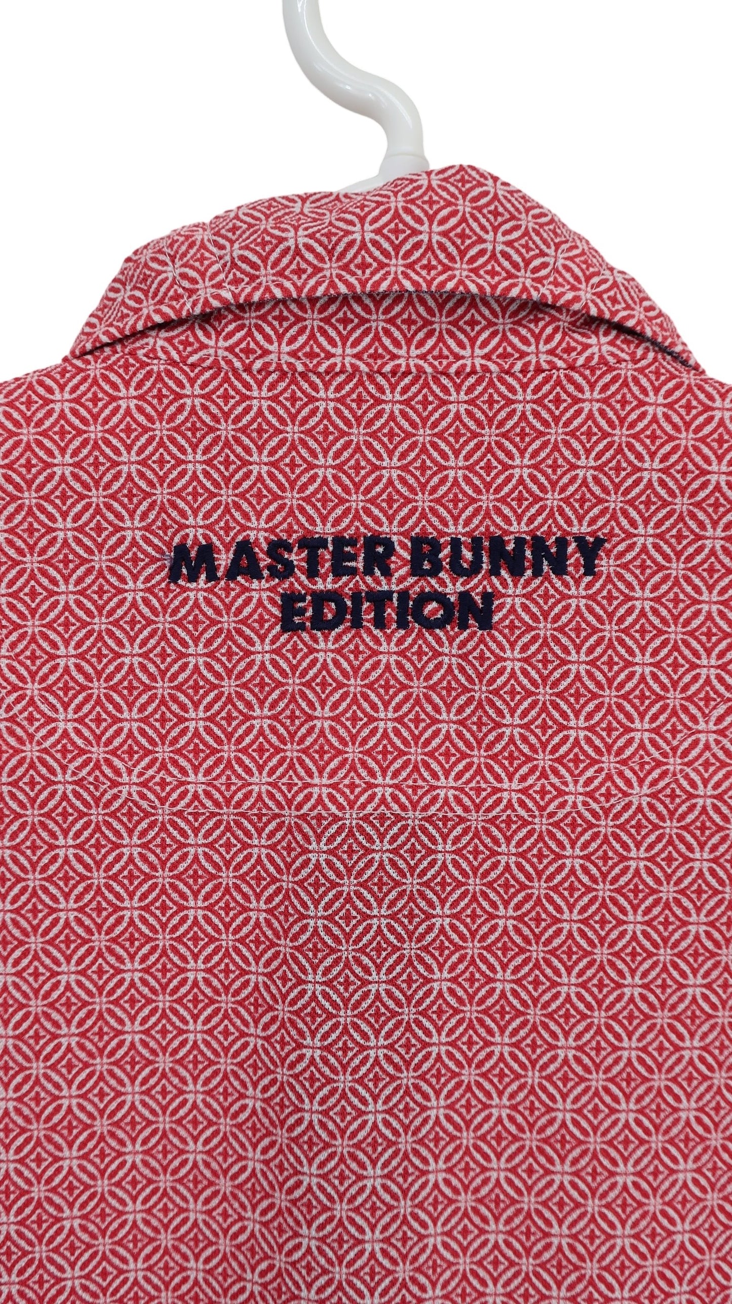 MASTER BUNNY EDITION(マスターバニーエディション) ポロシャツ 赤総柄 メンズ 4 158-7160507 A