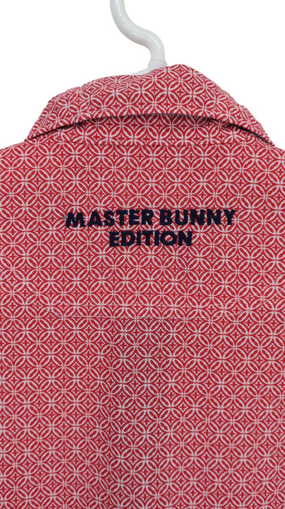 MASTER BUNNY EDITION(マスターバニーエディション) ポロシャツ 赤総柄 メンズ 4 158-7160507 A