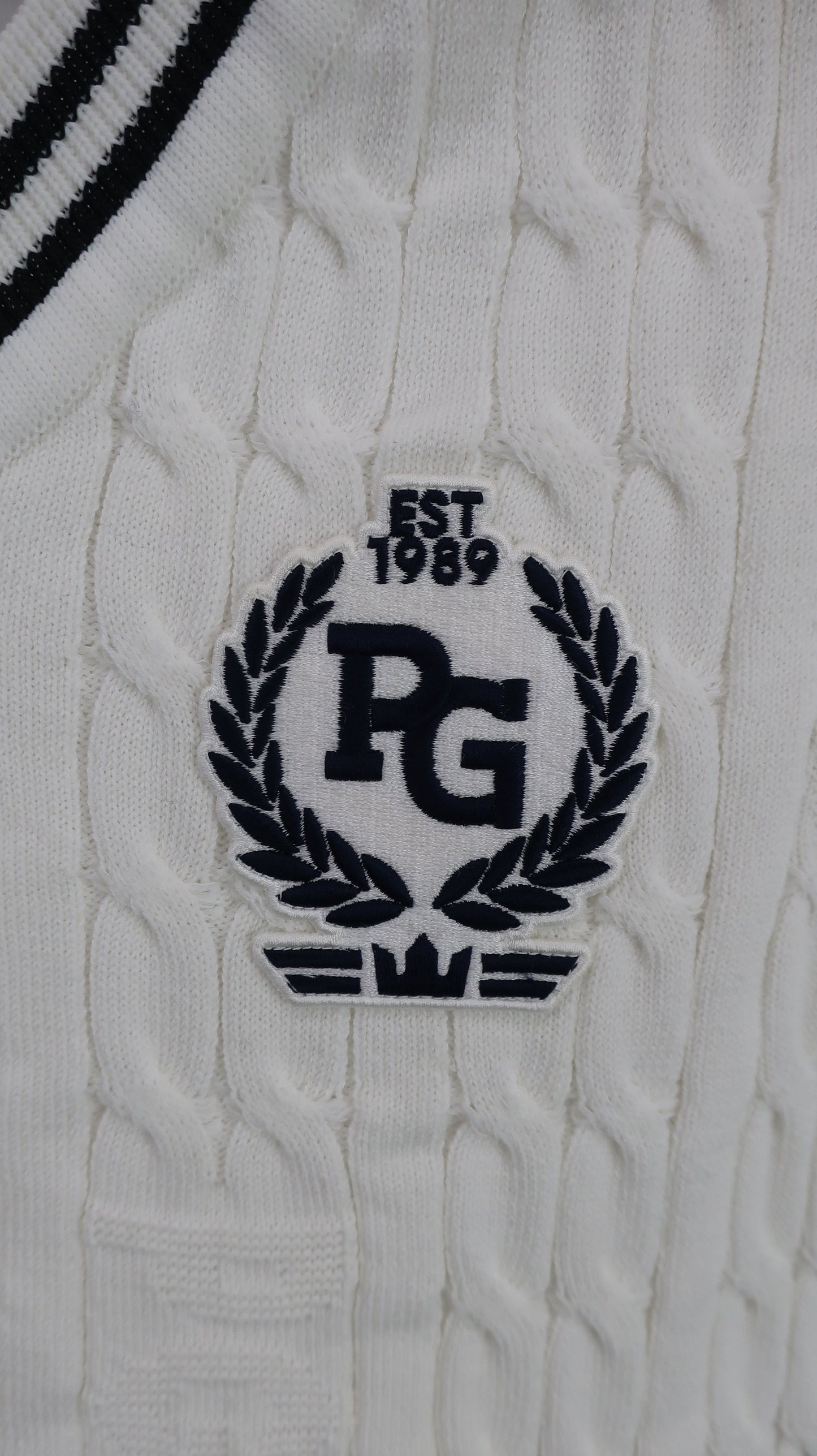 PEARLY GATES(パーリーゲイツ) ニットベスト 白 レディース 0 055-1173302 A