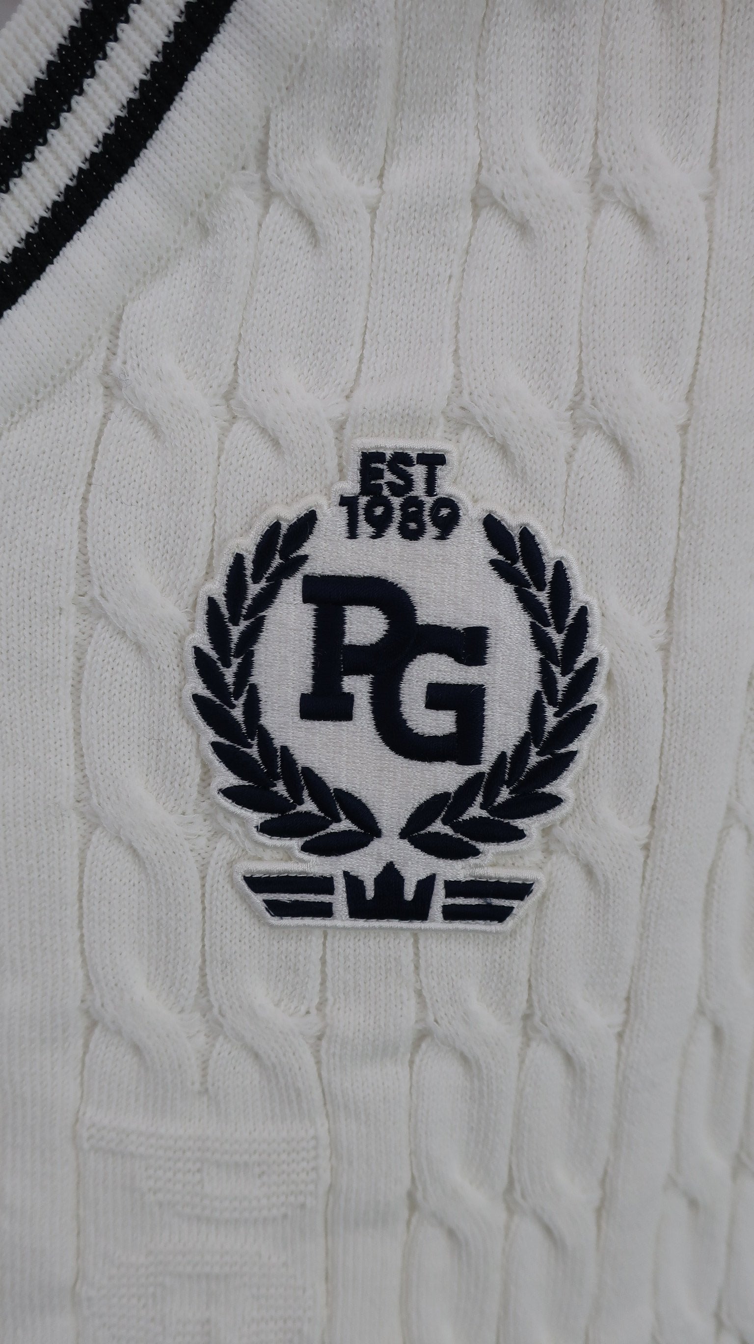 PEARLY GATES(パーリーゲイツ) ニットベスト 白 レディース 0 055-1173302 A