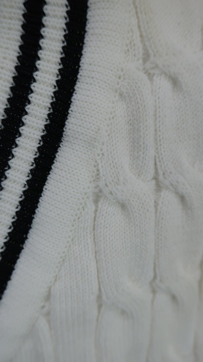 PEARLY GATES(パーリーゲイツ) ニットベスト 白 レディース 0 055-1173302 A